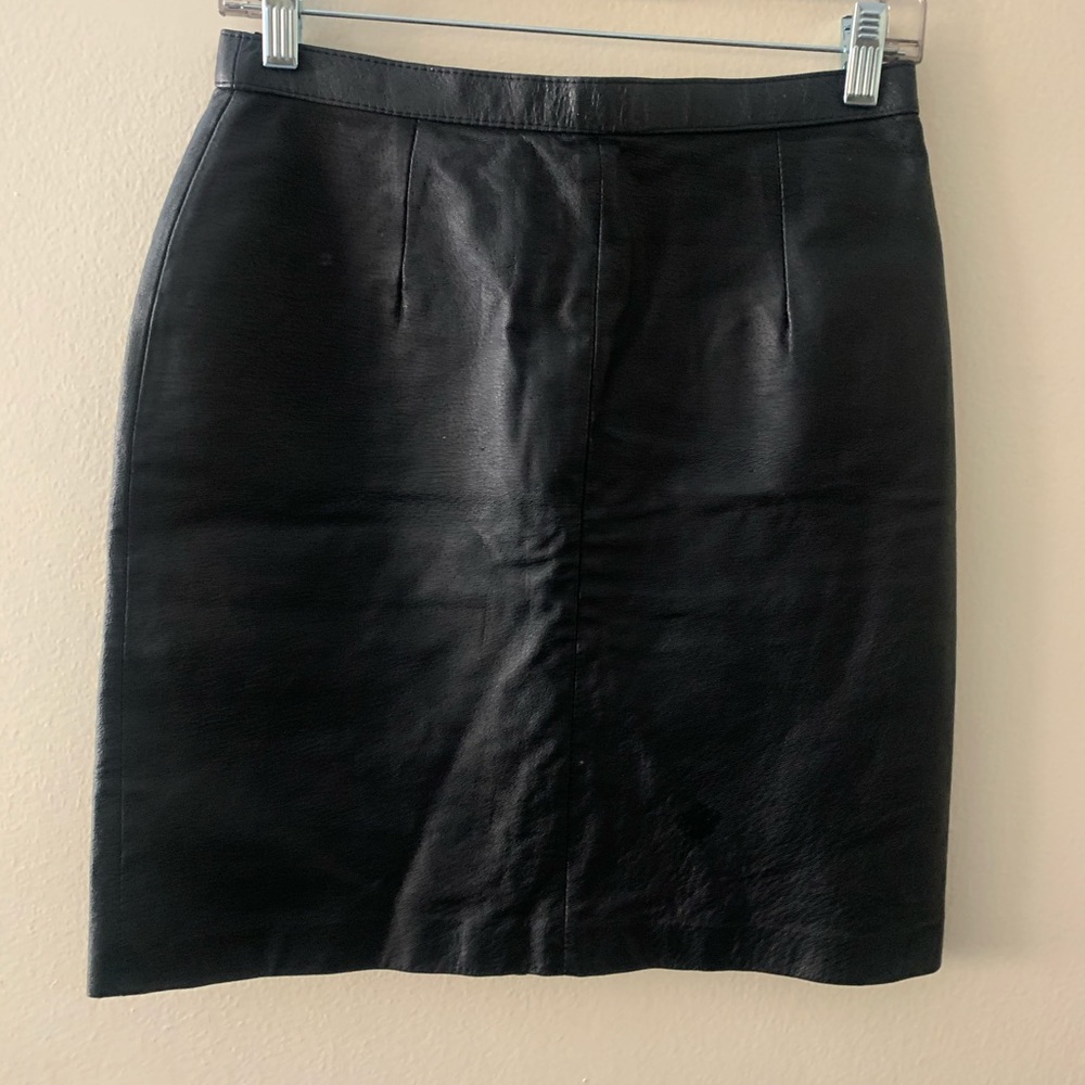 Leather skirt